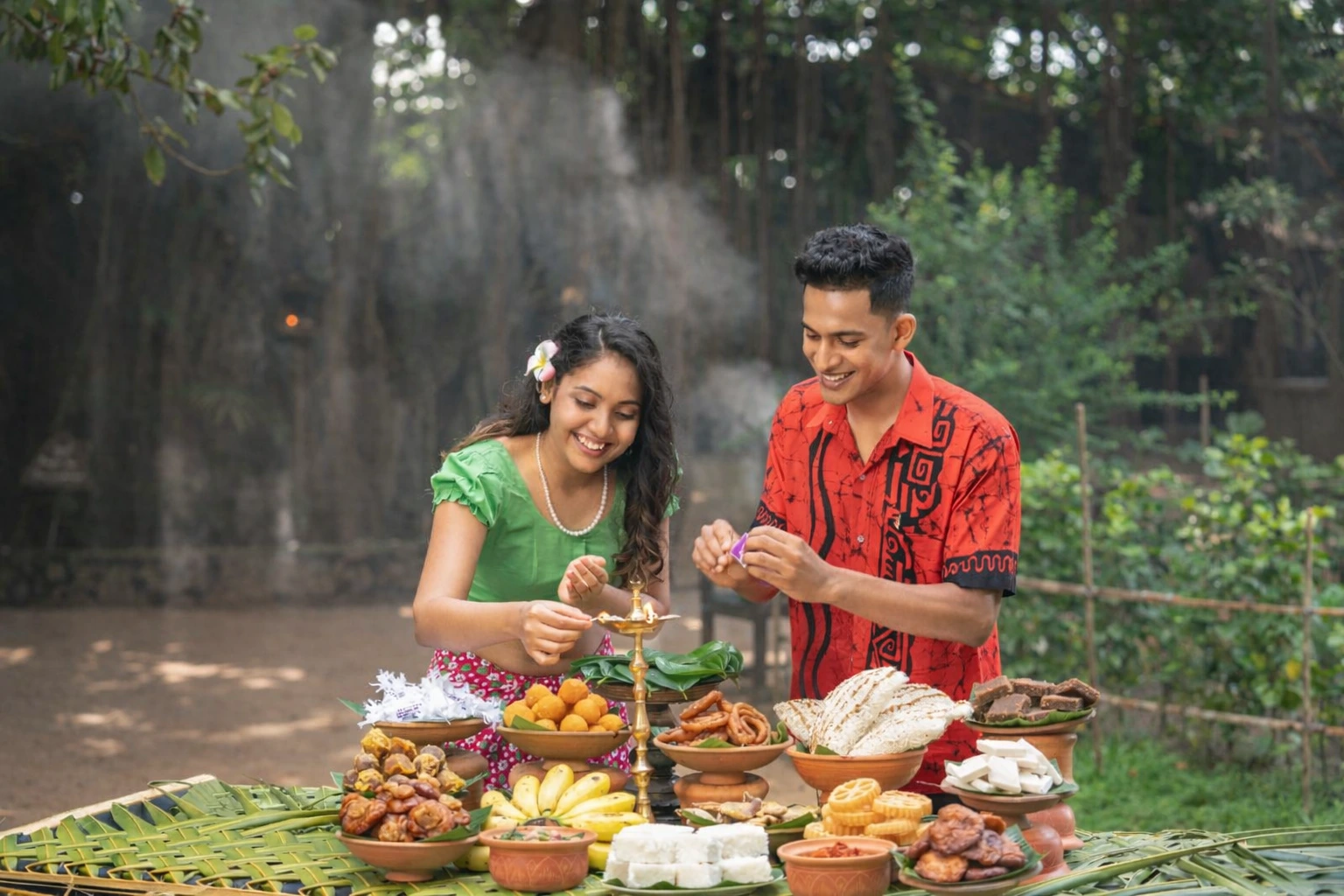 Sinhala and Tamil New Year celebration in sri lanaka